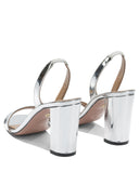 Aquazzura "So Nude Block 85mm" Heeled Sandals