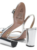 Aquazzura "So Nude Block 85mm" Heeled Sandals