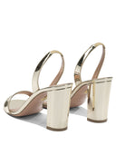 Aquazzura "So Nude Block 85mm" Heeled Sandals