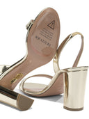Aquazzura "So Nude Block 85mm" Heeled Sandals
