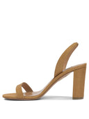 Aquazzura "So Nude Block 85mm" Heeled Sandals