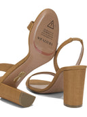 Aquazzura "So Nude Block 85mm" Heeled Sandals