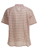 Beams Plus "Open Collar Nylon Airy Plaid" Casual Shirt