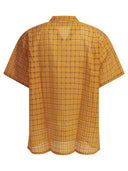 Beams Plus "Open Collar Nylon Airy Plaid" Casual Shirt