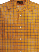 Beams Plus "Open Collar Nylon Airy Plaid" Casual Shirt