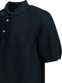 Beams Plus Polo Shirt With Buttons Made Of Washi Yarn