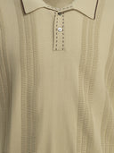 Polo con botones de punto texturizado de Beams Plus