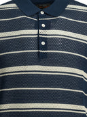 Polo boutonné rayé Beams Plus