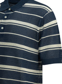Polo boutonné rayé Beams Plus