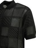 Polo boutonné en tricot texturé Beams Plus