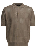 Polo con botones de punto texturizado de Beams Plus