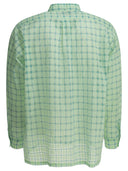 Beams Plus "Open Db Nylon Airy Plaid" Casual Shirt