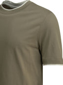 Brunello Cucinelli "Faux Layering" Crewneck T Shirt