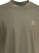 Brunello Cucinelli Crew Neck T Shirt With Logo