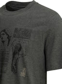Brunello Cucinelli Crew Neck T Shirt With Print