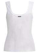 Brunello Cucinelli Jersey Tank Top With Jewel
