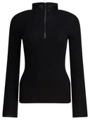 Brunello Cucinelli Sweater With Hood And Half Zipper