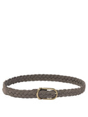 Brunello Cucinelli Suede Woven Belt