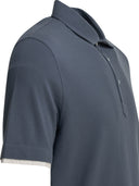 Brunello Cucinelli "Faux Layering" Buttoned Polo Shirt