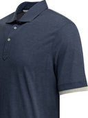 Brunello Cucinelli "Faux Layering" Polo Shirt With Buttons