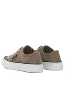 Brunello Cucinelli "Shiny Tab" Low Sneakers