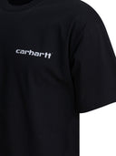 Carhartt Wip"S/S Archive Script" T-shirt met ronde hals