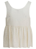 Top con peplum de seda de Chloé
