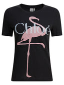 Chloé T-shirt en coton avec logo
