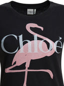Chloé T-shirt en coton avec logo