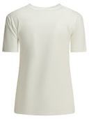 Camiseta con cuello redondo y logo de Chloé