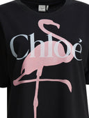 Chloé T-shirt en coton avec logo