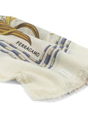 Bufanda Ferragamo "Gallo" De Cachemira Y Seda