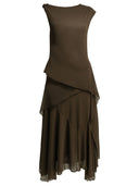 Ganni Draped Long Dress