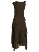 Ganni Draped Long Dress