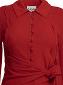 Ganni Polo Shirt With Buttons