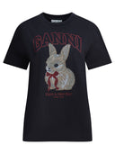 Ganni "Bunny" Cotton T Shirt
