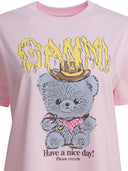 Ganni "Bear" Cotton T Shirt