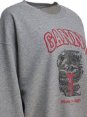 Ganni "Margot Kitty Print" Crewneck Sweatshirt