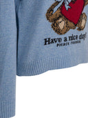 Ganni Wool Sweater With Print