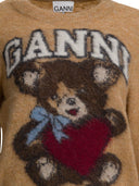 Jersey de lana con estampado Ganni