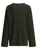 Ganni Jersey De Mezcla De Lana Con Cuello Redondo
