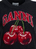 Chaleco de lana con logo de Ganni
