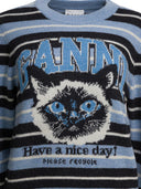 Jersey de lana con estampado Ganni