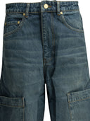 Ganni "Baggy Cargo" Wide Leg Jeans
