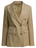 Golden Goose Double Breasted Blazer In Virgin Wool