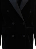 Golden Goose Velvet And Satin Double Breasted Blazer