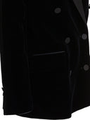 Golden Goose Velvet And Satin Double Breasted Blazer