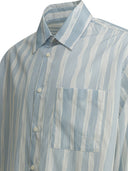 Chemise en coton rayé Jacquemus