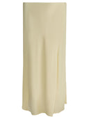 Jupe mi-longue en satin Khaite
