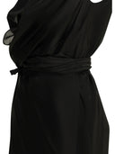 Maison Margiela Draped Silk Midi Dress